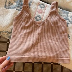 Free People Solid Rib Brami (Nude)